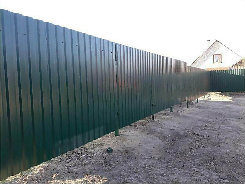 Забор, ворота, калитка из зеленого профлиста 150м фото 5 в Горно-Алтайске