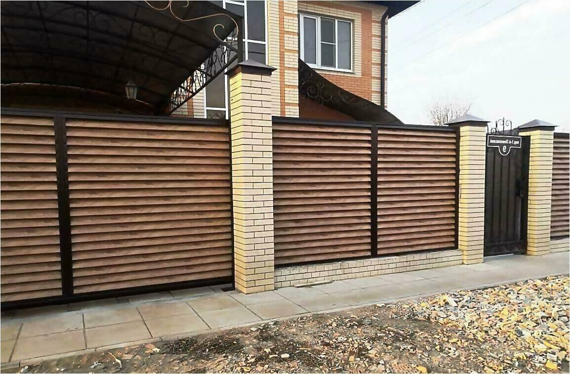 Забор жалюзи 50м светлое дерево фото5 в Горно-Алтайске