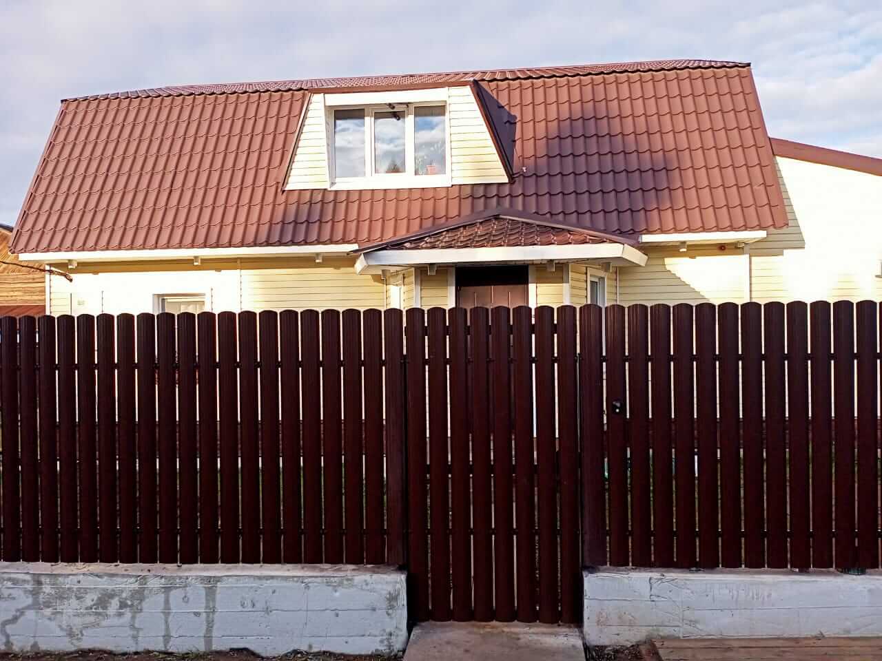 забор из штакетника шоколад фото4 в Горно-Алтайске