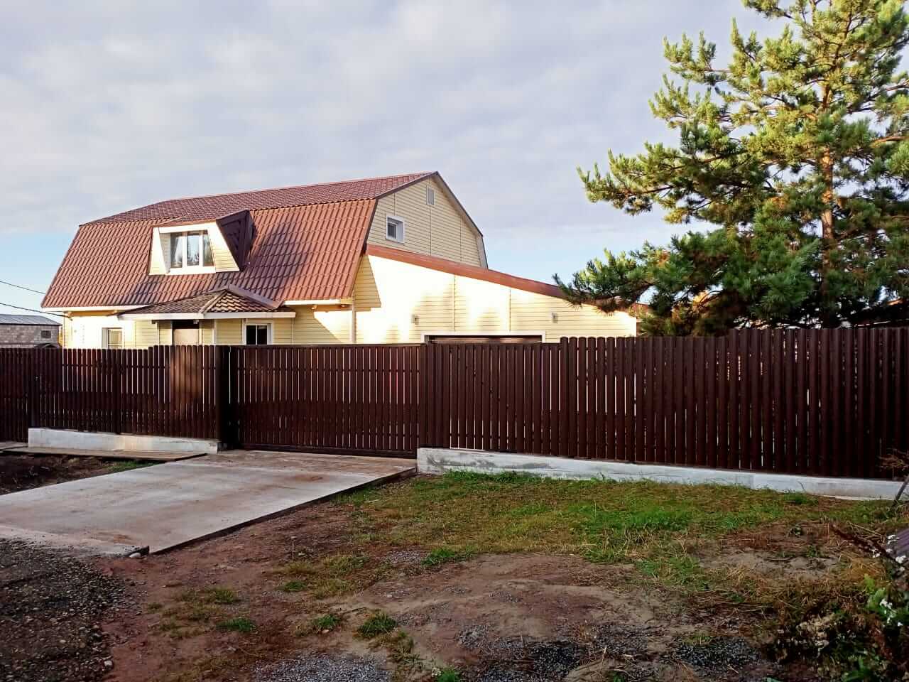 забор из штакетника шоколад фото2 в Горно-Алтайске