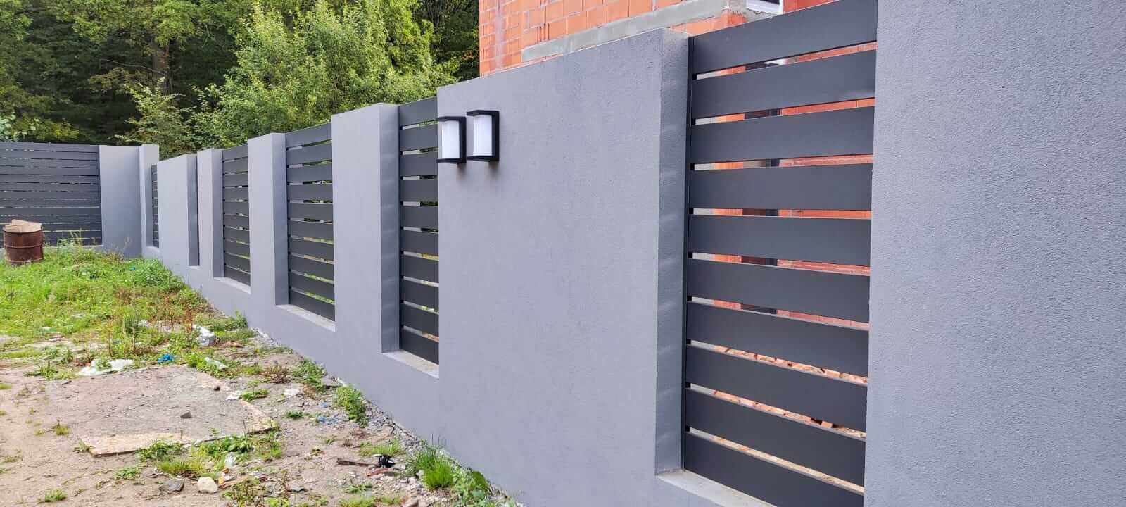 забор из металлопланкена RAL7024 Серый Графит МАТТЕ фото6 в Горно-Алтайске