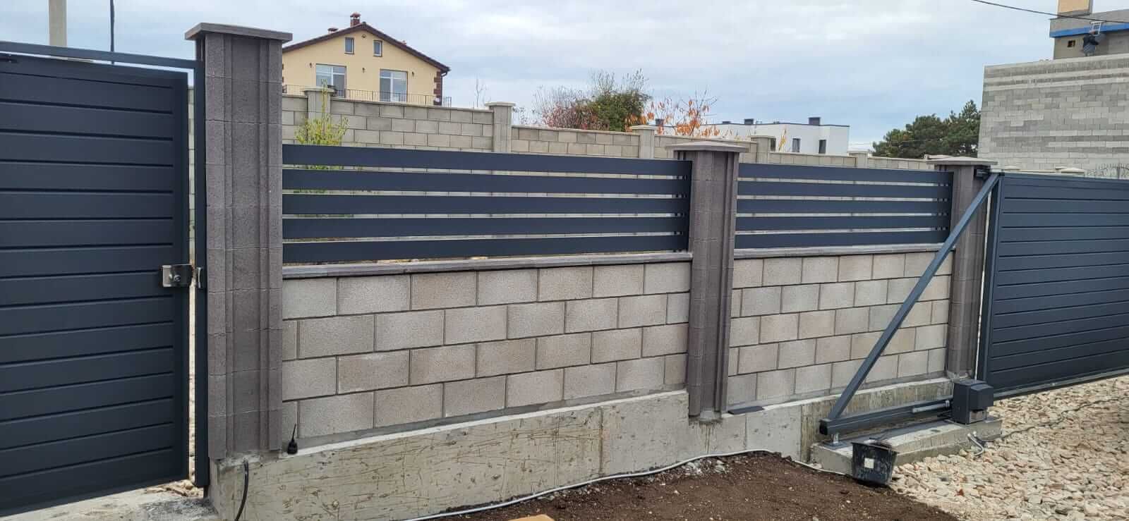 Забор-ранчо из металлопланкена 28м RAL7024 Серый Графит МАТТЕ в Горно-Алтайске