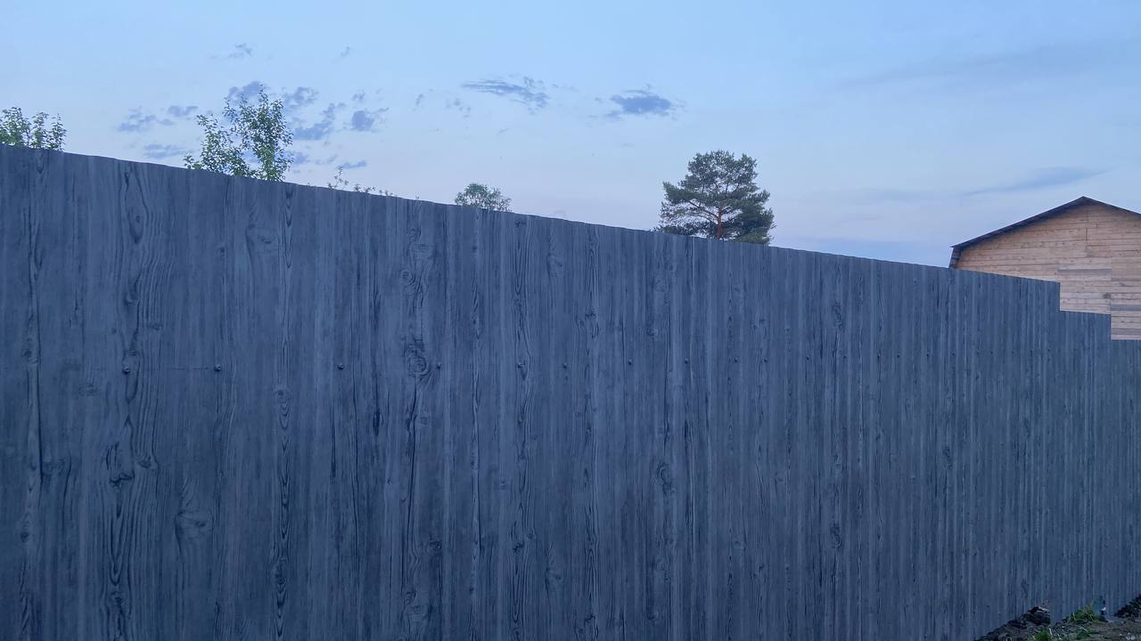 Забор из профнастила НС-10 42м Светлая Береза SteelArt фото 4 в Горно-Алтайске