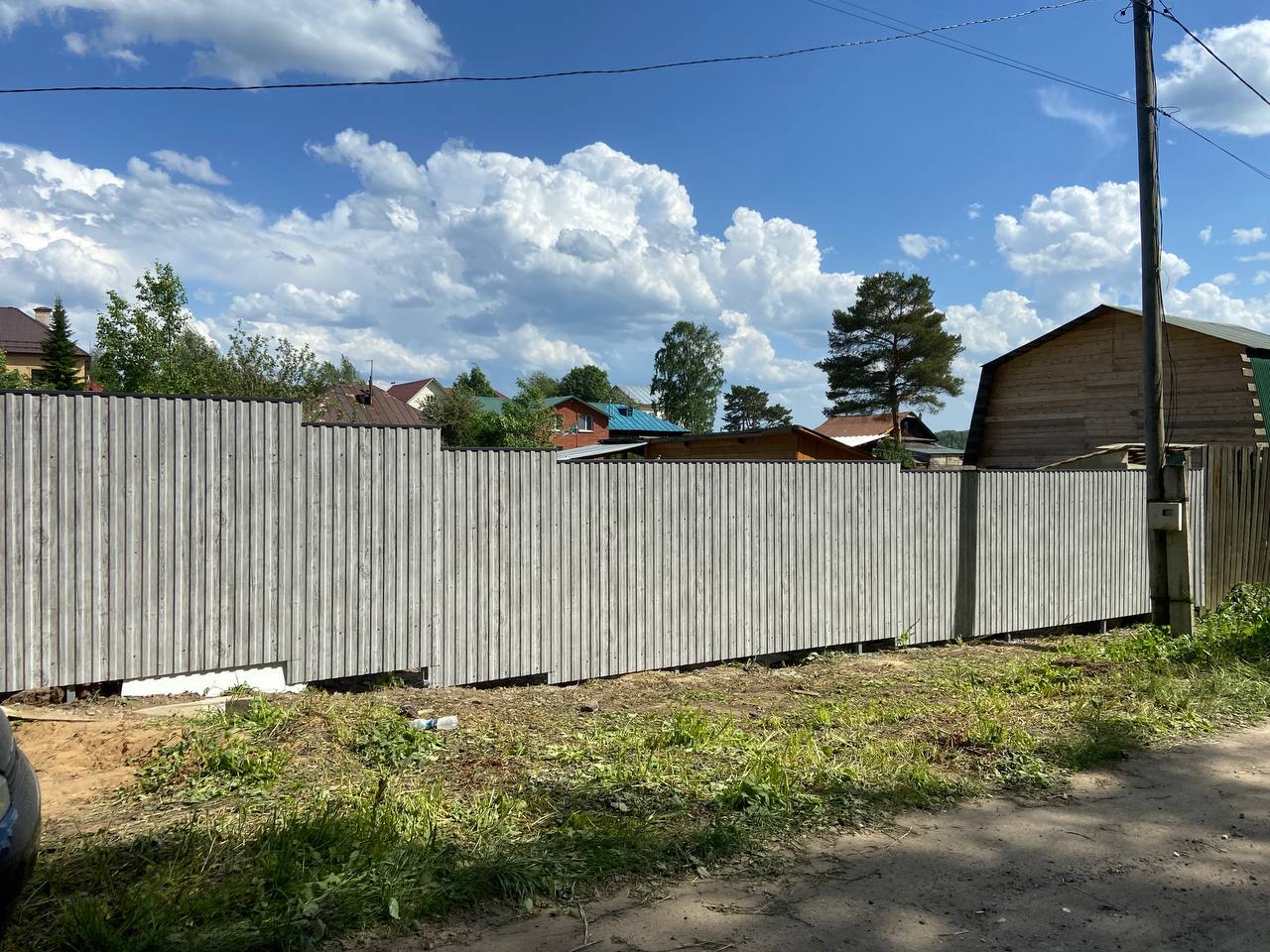 Забор из профнастила НС-10 42м Светлая Береза SteelArt фото 8 в Горно-Алтайске